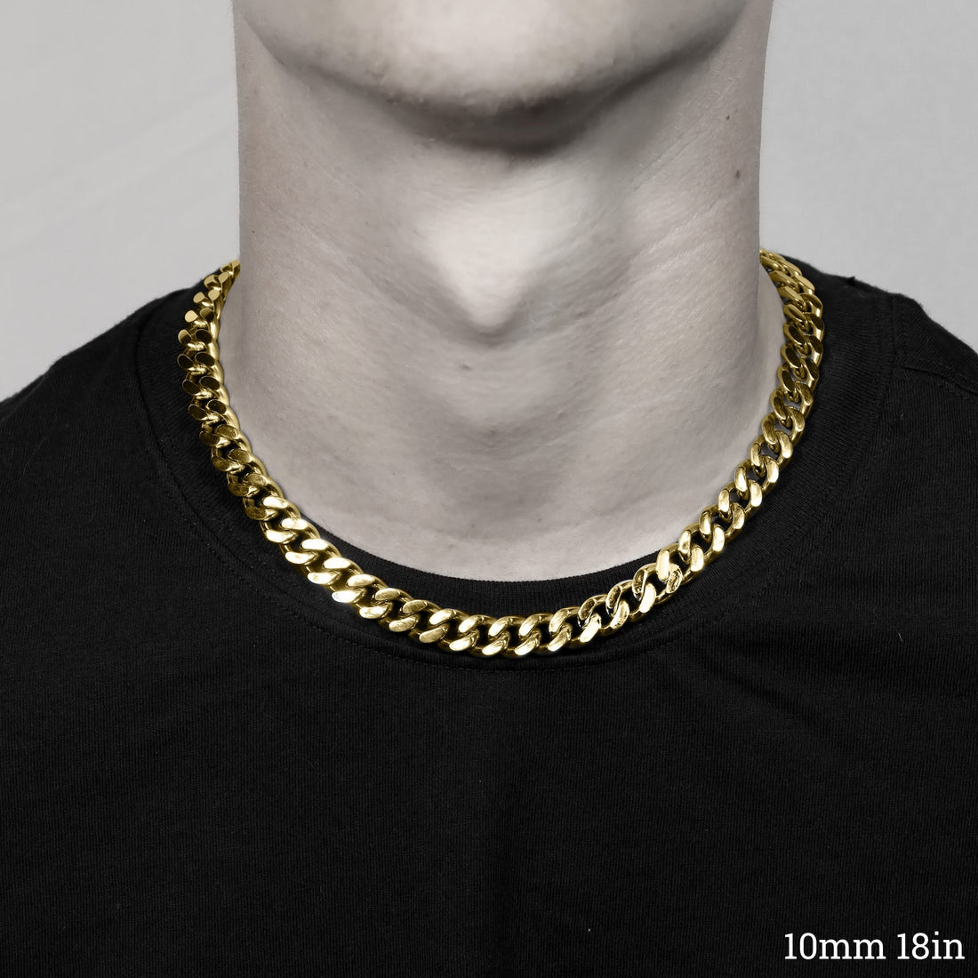 Gold Diamond Cut Curb Chain