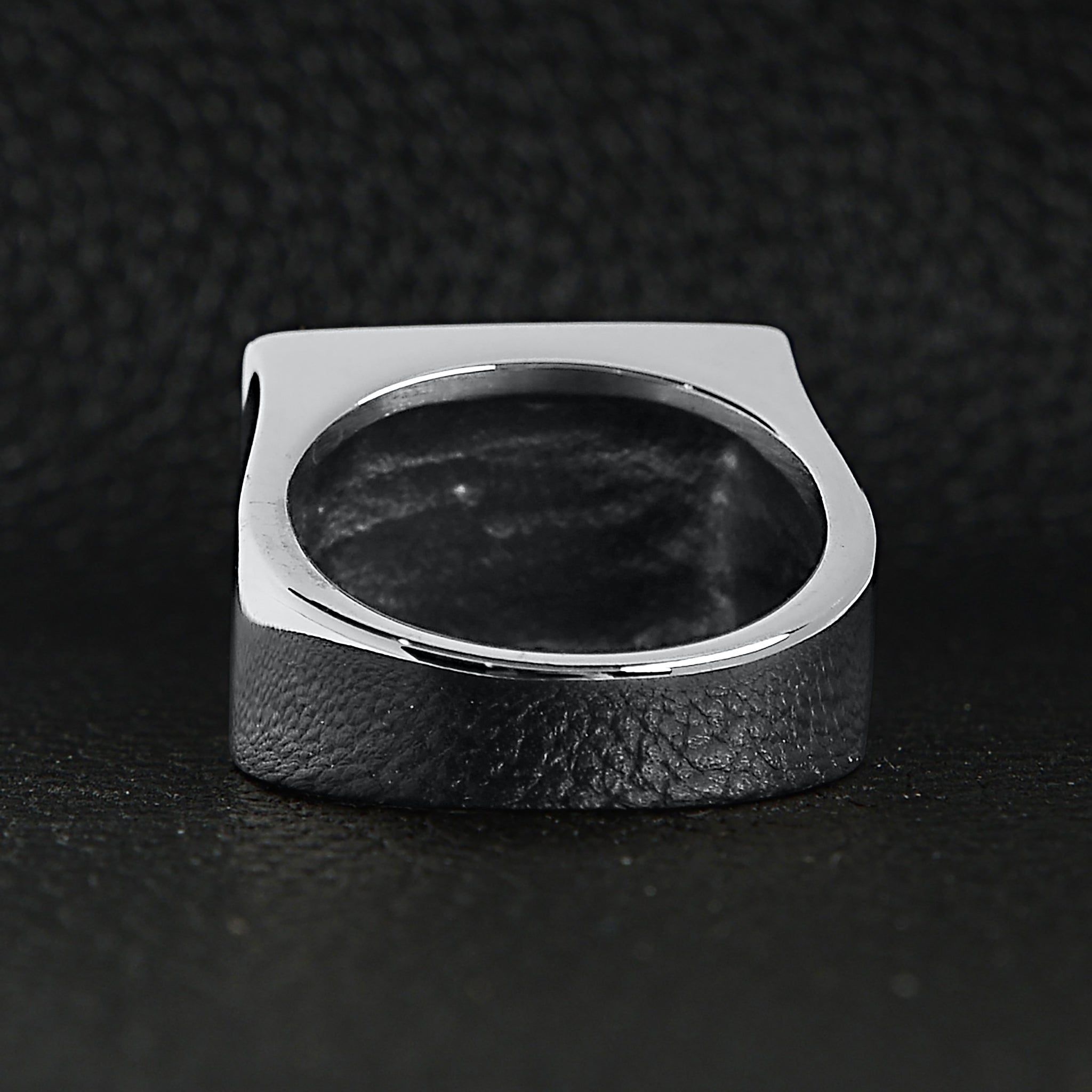 Stainless Steel Motorcycle Club MC Insignia Signet Ring