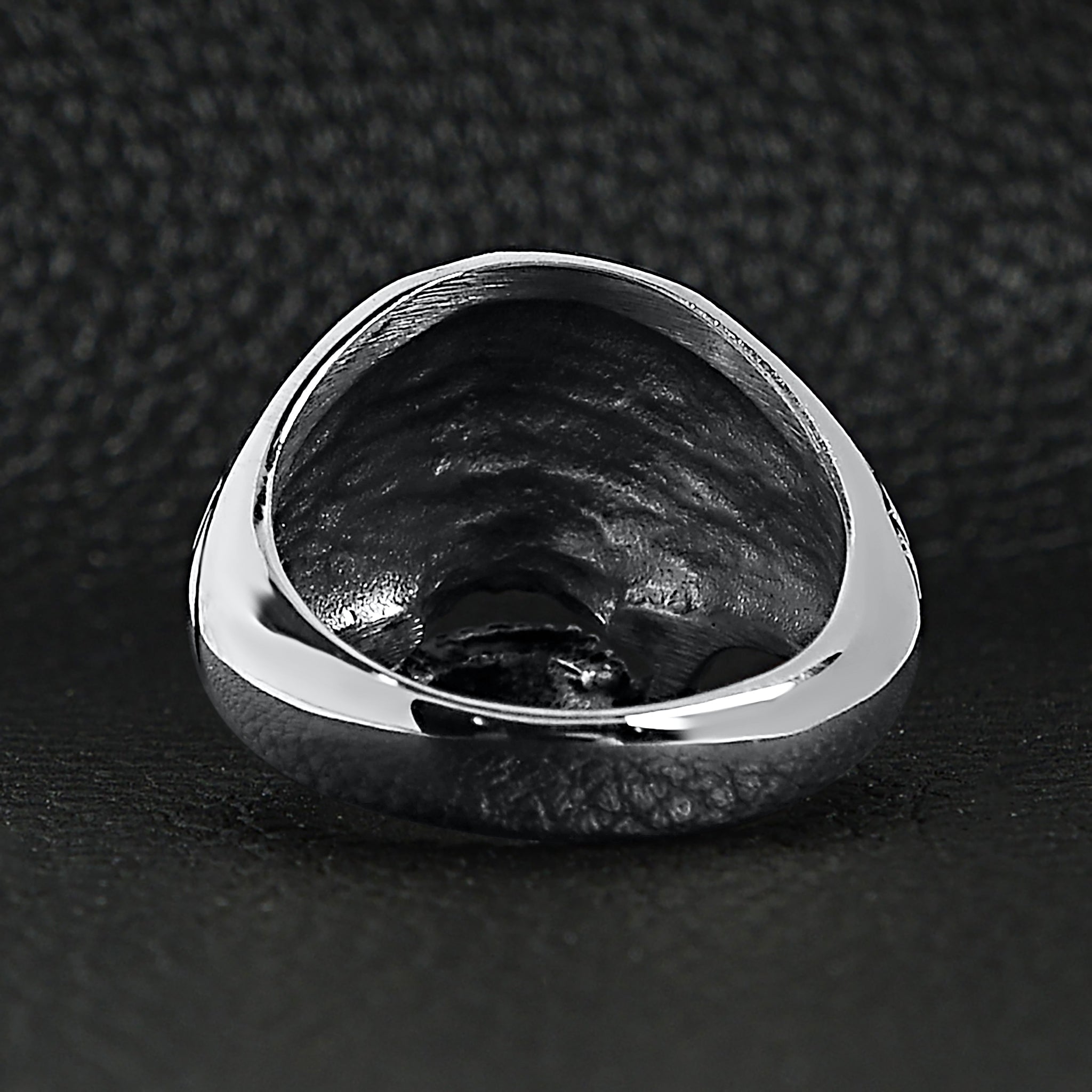 Polished Skull Stainless Steel Unisex Ring