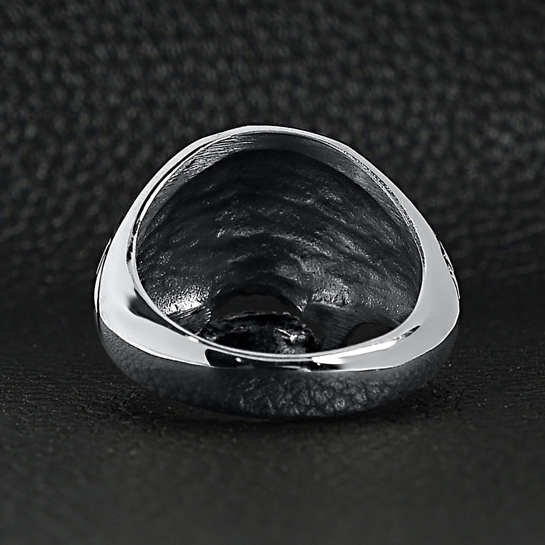 Polished Skull Stainless Steel Unisex Ring