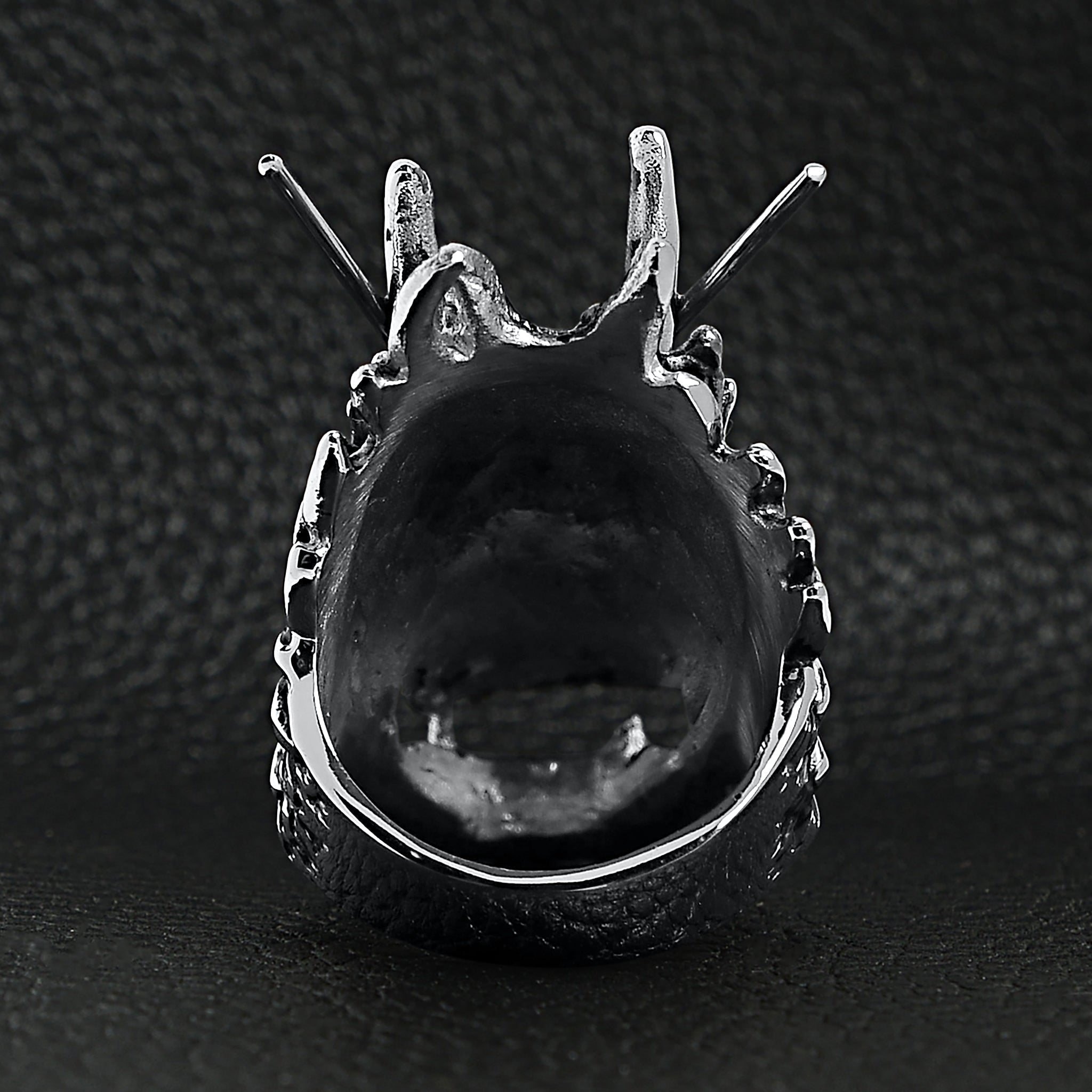 Stainless Steel Eastern Dragon Head Ring