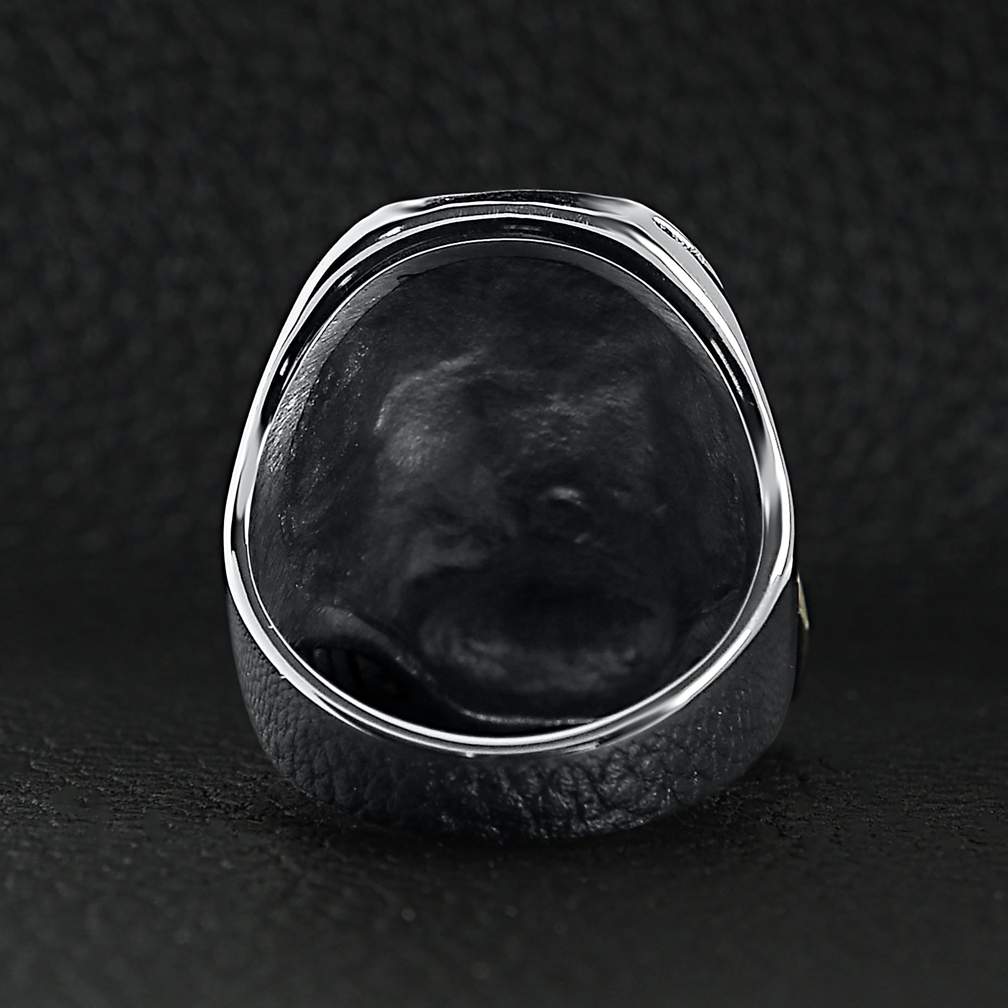 Stainless Steel Gas Mask Skull Ring