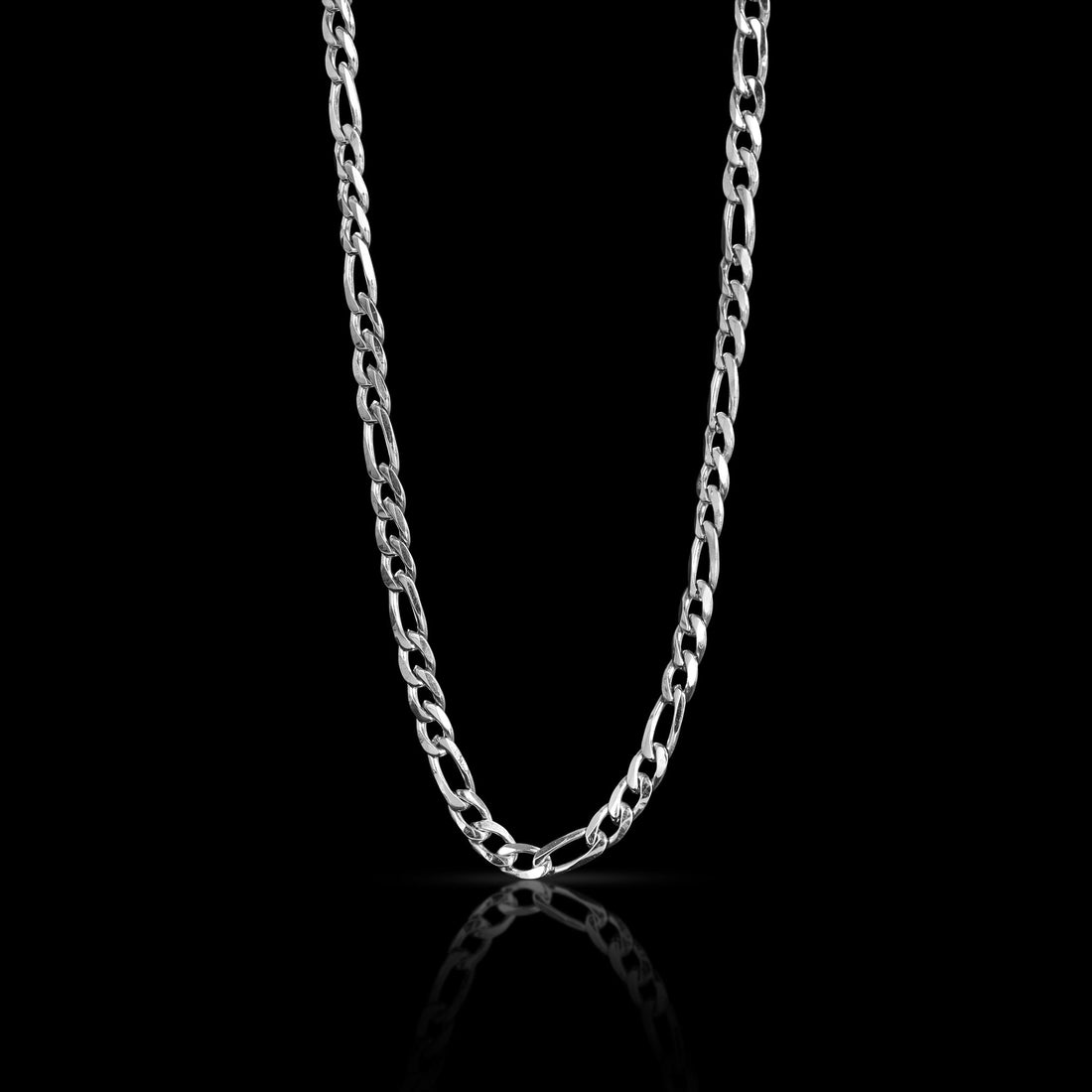 Stainless Steel Figaro Chain Necklace